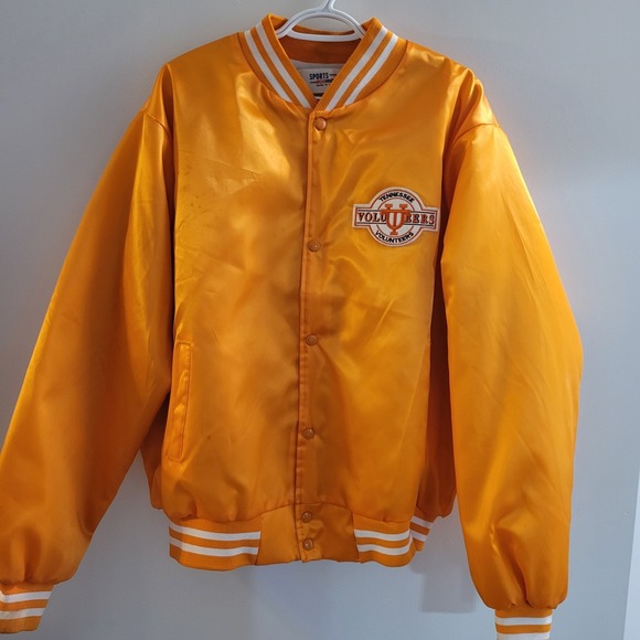Vintage Sports Wearhouse Tennessee Volunteers Satin Bomber Jacket Size XL USA